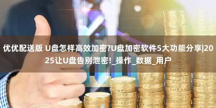 优优配送版 U盘怎样高效加密?U盘加密软件5大功能分享|2025让U盘告别泄密!_操作_数据_用户